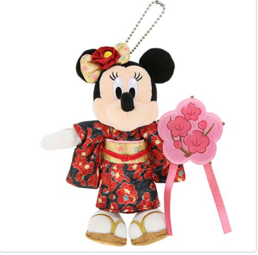 Tokyo Disney New Year keychain plush badge