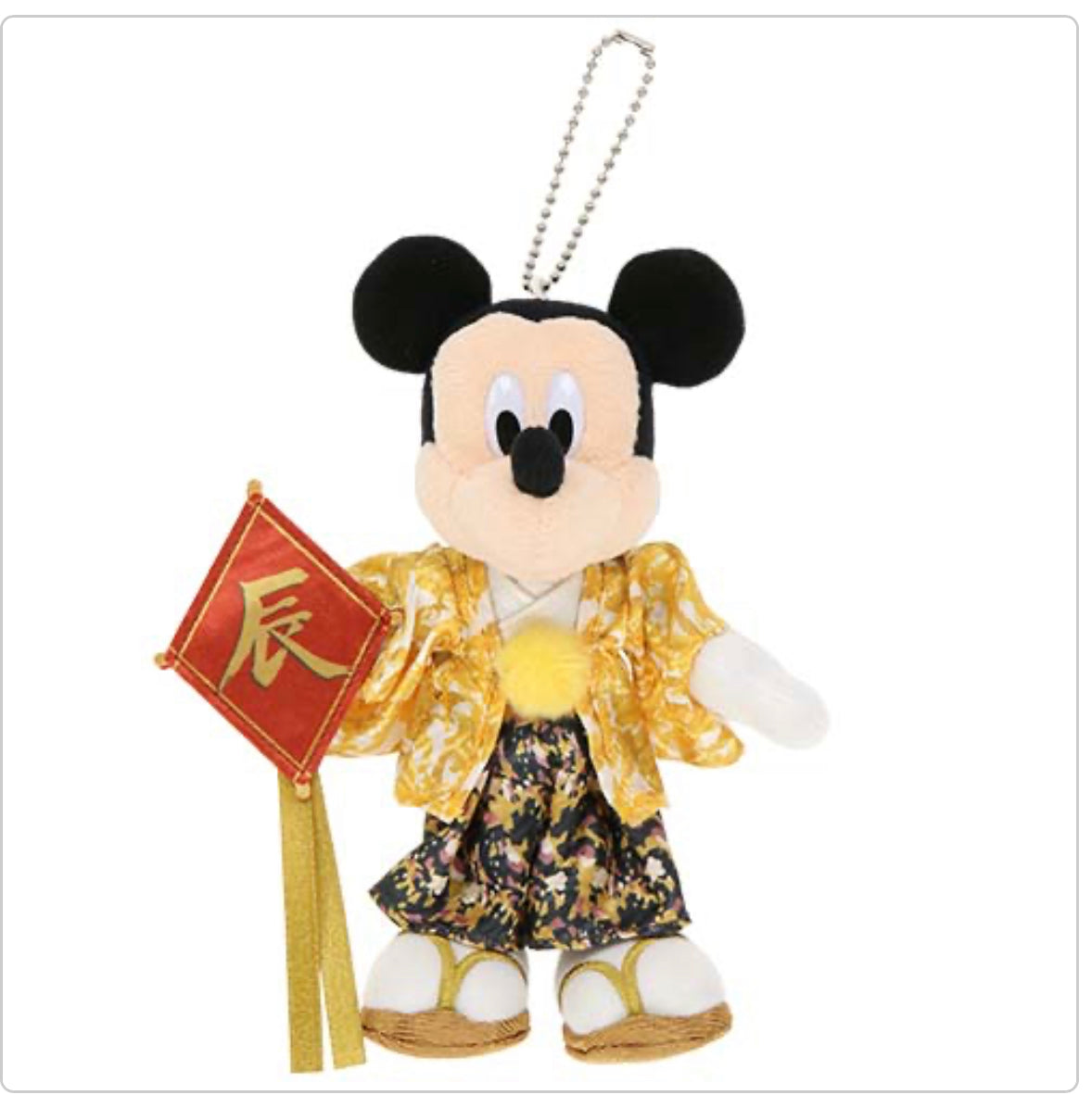 Tokyo Disney New Year keychain plush badge