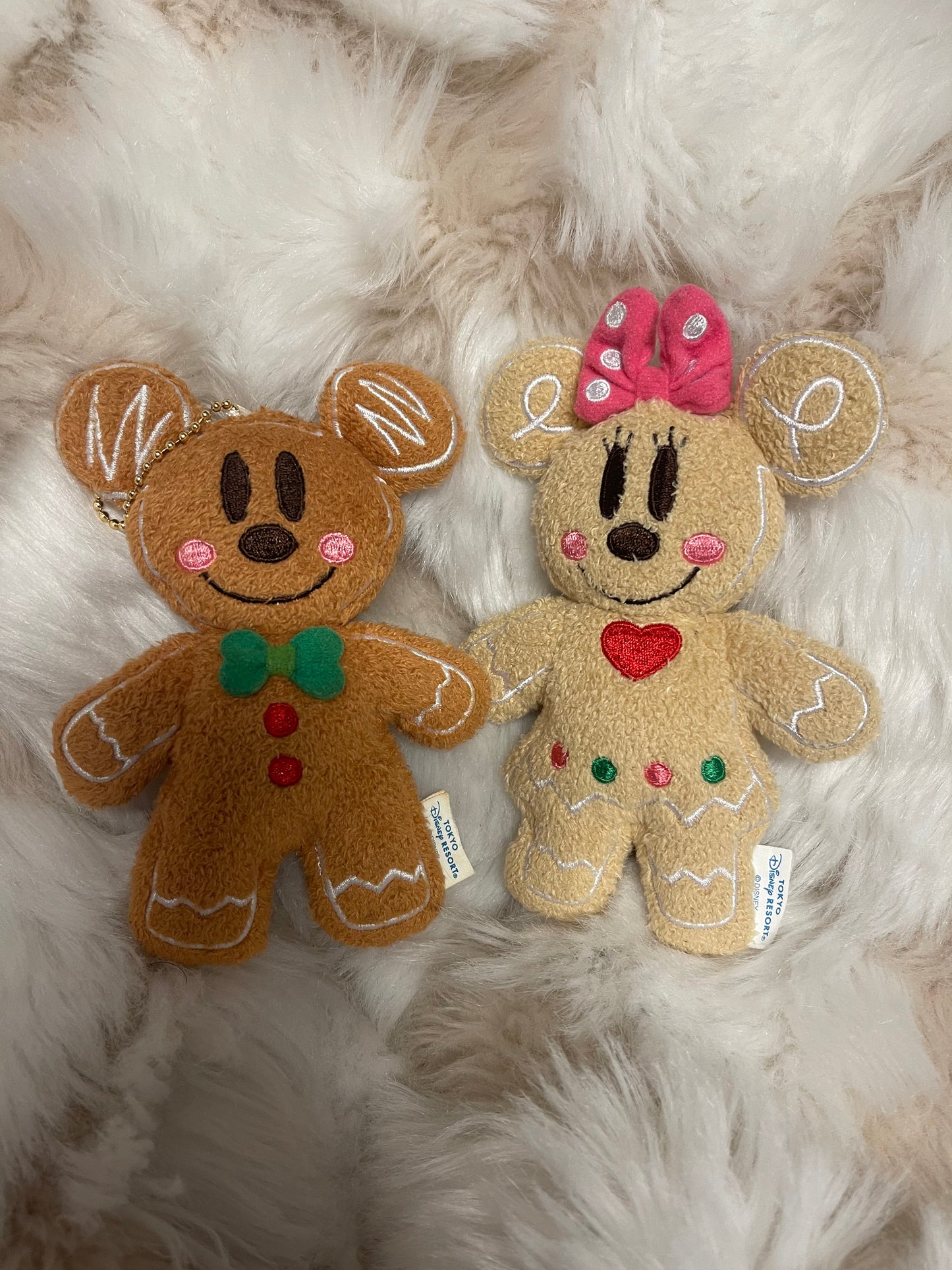 Tokyo Disney Christmas gingerbread keychain plush