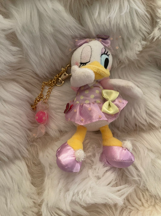 Disney store Daisy Duck keychain plush