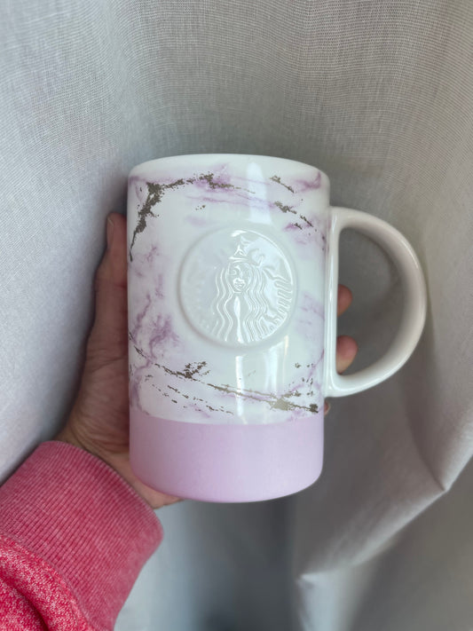 Starbucks Japan Sakura 2023 marbled pink ceramic mug