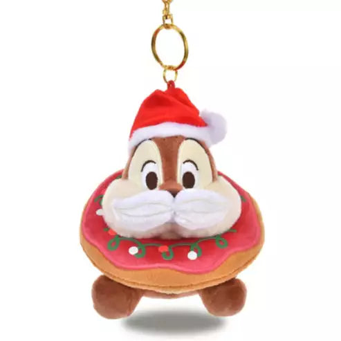 JDS Christmas chip and dale  plush keychain