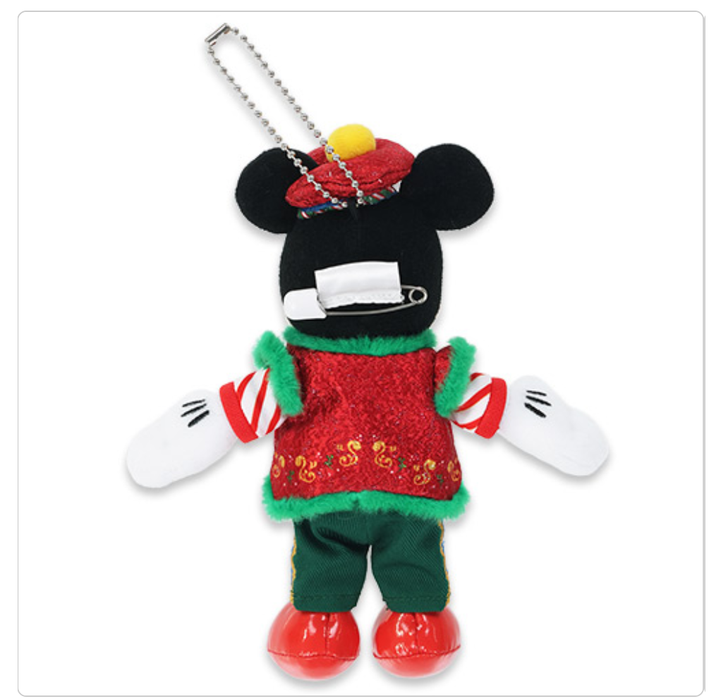11/10 Preorder Reservation 2025 Tokyo Disney Christmas Mickey and Minnie Keychain badge plush