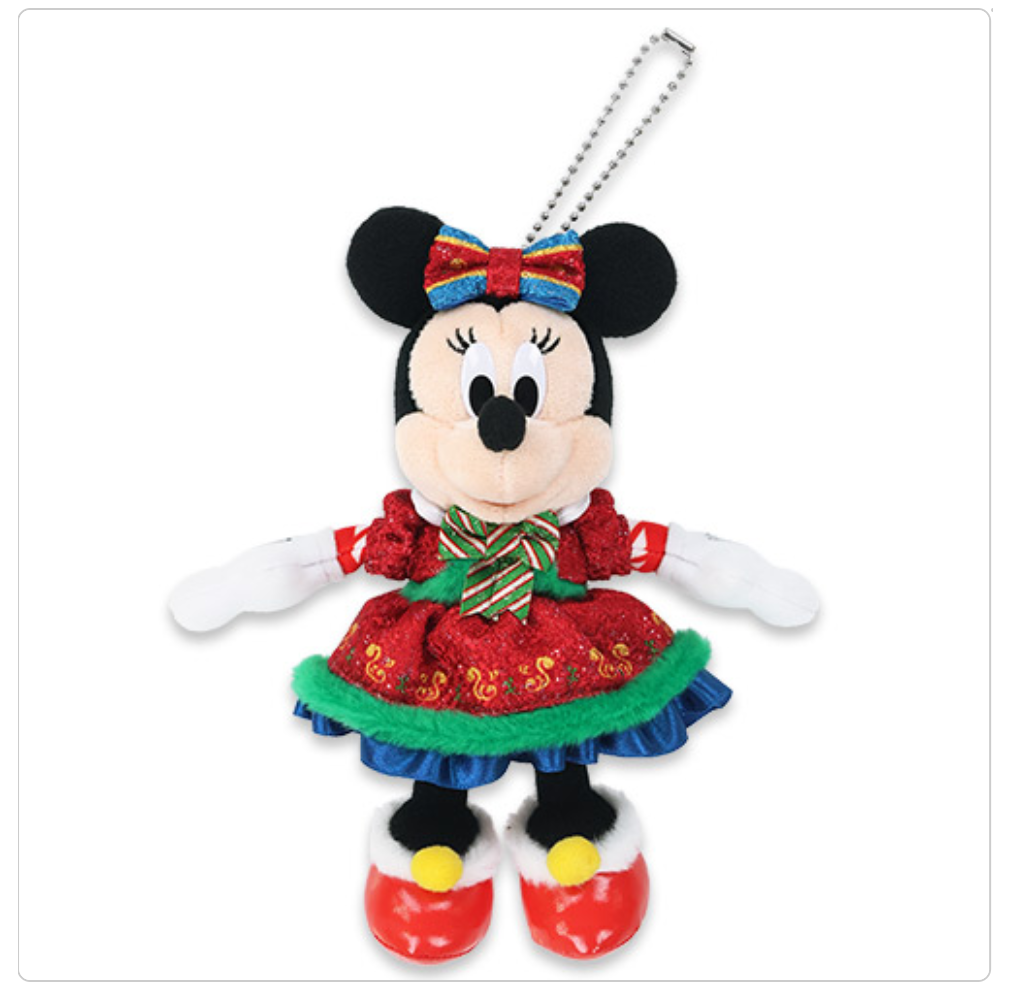 11/10 Preorder Reservation 2025 Tokyo Disney Christmas Mickey and Minnie Keychain badge plush