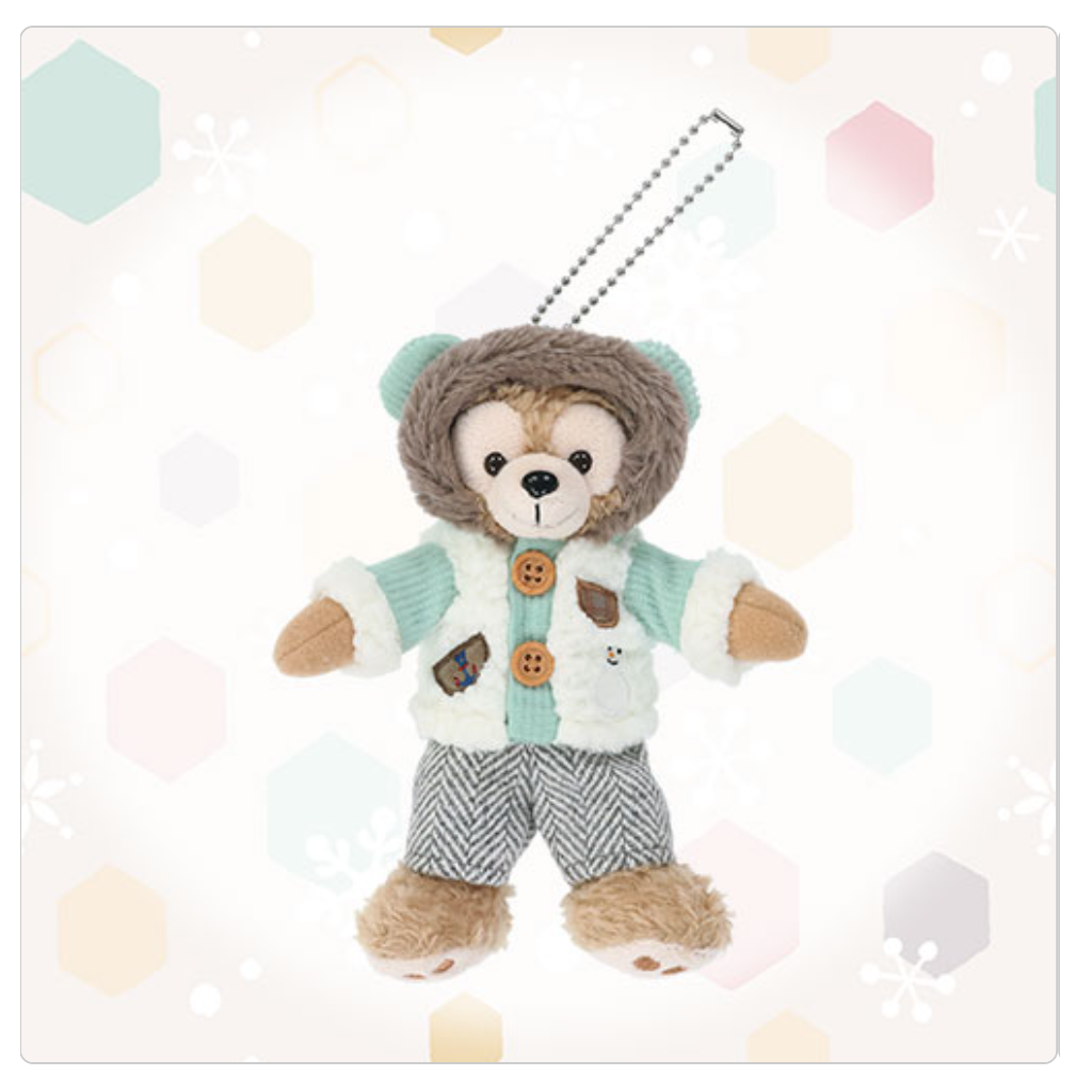2025 Tokyo Disney Christmas Duffy and friends badge plush