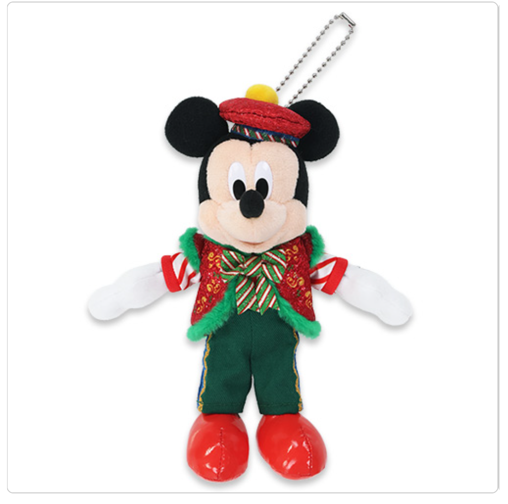 11/10 Preorder Reservation 2025 Tokyo Disney Christmas Mickey and Minnie Keychain badge plush