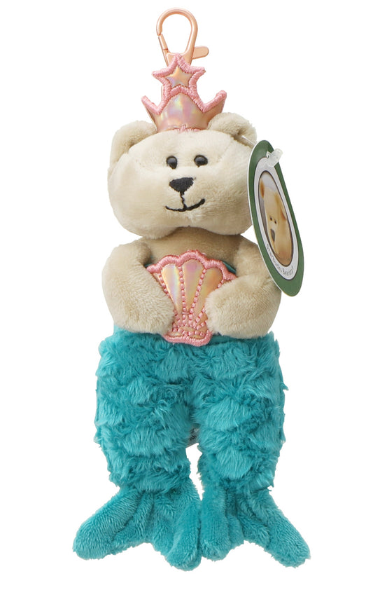 Starbucks Japan Bear Mermaid Keychain Plush